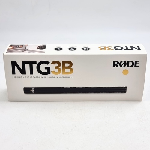 NEW RODE NTG3B Precision Broadcast-Grade RF-Bias Shotgun Microphone Black