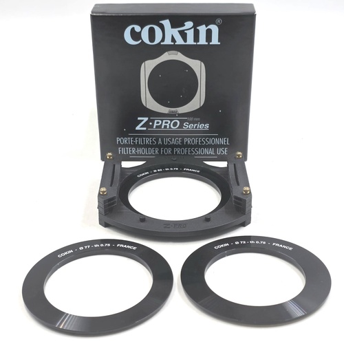 Cokin Z-Pro Series BZ-100A 100mm Filter Holder + 72 77 82mm Adapter Rings