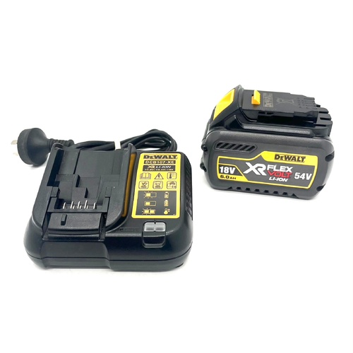 DeWALT DCB546-XE 18V/54V 6.0Ah XR FLEXVOLT Battery and DCB107-XE Charger