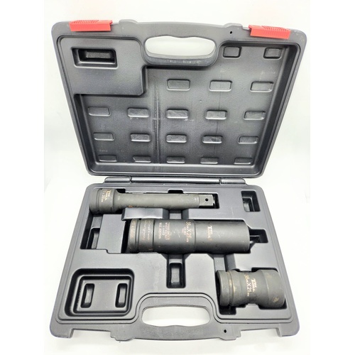 T&E Tools 38mm x 21mm CR-MO 1 Inch x 250mm Drive 3pc Truck Adapter Set