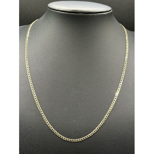 Unisex 9ct Yellow Gold Curb Link Necklace