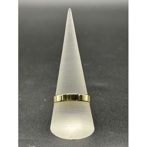 Unisex 9ct Yellow Gold Plain Band Ring