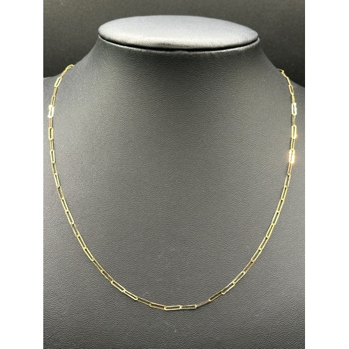 Ladies 18ct Yellow Gold Paperclip Link Necklace