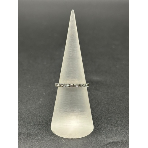 Ladies 14ct White Gold Diamond Band Ring