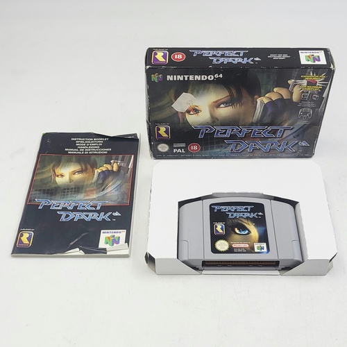 Perfect Dark Nintendo 64 N64 PAL AUS Game Complete in Box Manual