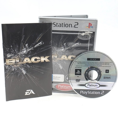 BLACK Platinum Sony PlayStation 2 PS2 PAL Game EA Complete With Manual