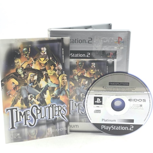 TimeSplitters PS2 PAL Platinum Game Complete with Manual