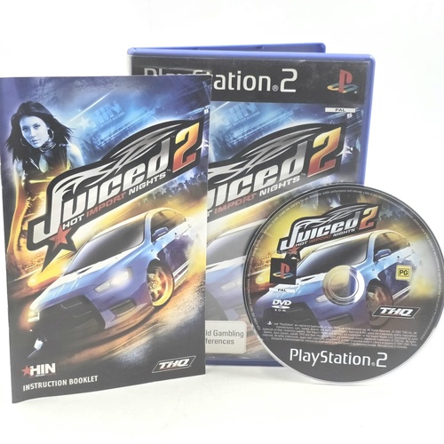 Juiced 2 Hot Import Nights PS2 PlayStation 2 PAL Complete with Manual
