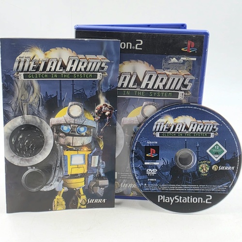 Metal Arms Glitch in the System PS2 PAL Game Complete Manual