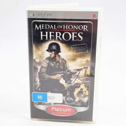 Medal of Honor Heroes Platinum Sony PSP Game Complete with Manual PAL
