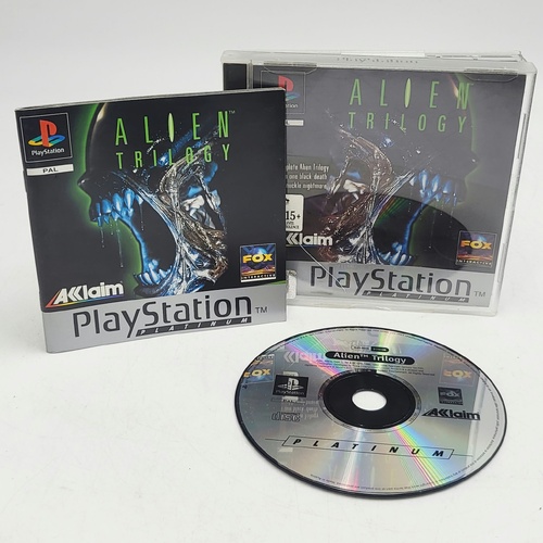Alien Trilogy PS1 PlayStation 1 PAL Platinum 1996 Complete Manual 