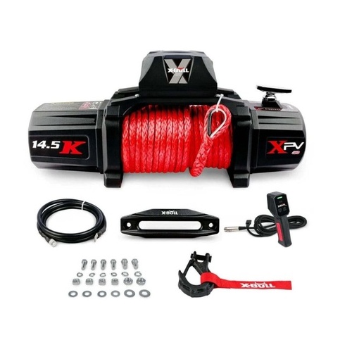 X-Bull Electric 12V 14500LBS Synthetic Rope Winch 4WD Off-Road Recovery SUV