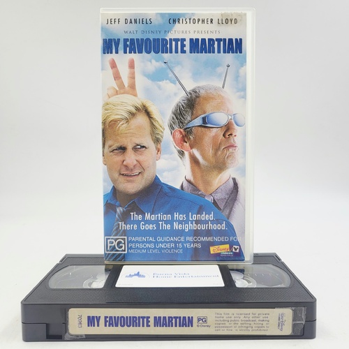 Disney My Favourite Martian VHS Jeff Daniels Christopher Lloyd 1999 PAL PG