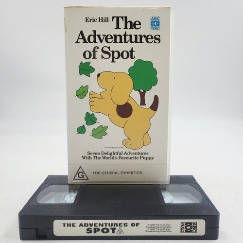 The Adventures of Spot VHS Eric Hill ABC Video Children’s Cartoon
