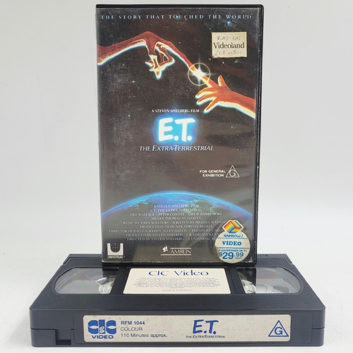 E.T. The Extra-Terrestrial VHS PAL 1990 CIC Video Steven Spielberg RFM1044