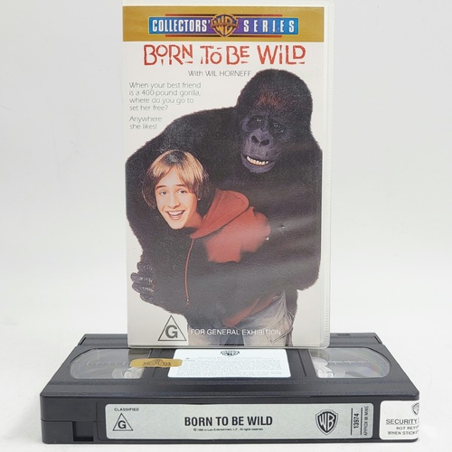 Born To Be Wild 1995 VHS Wil Horneff Warner Bros Collectors Series Australia