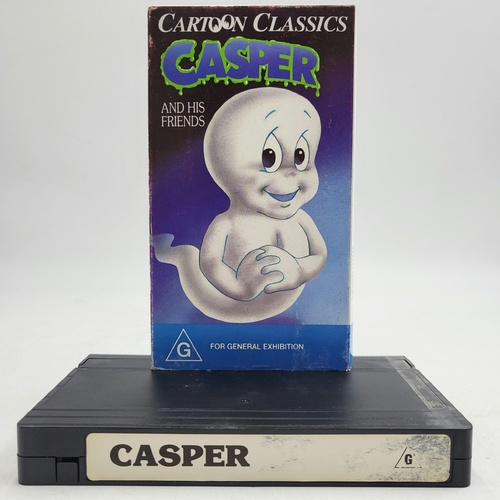 Casper And His Friends Cartoon Classics VHS PAL G Rated Children's Animation
