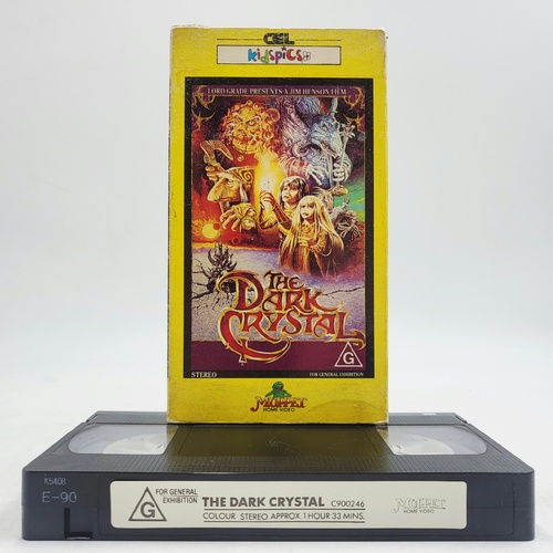 The Dark Crystal VHS Jim Henson Muppet Home Video Vintage Fantasy Movie
