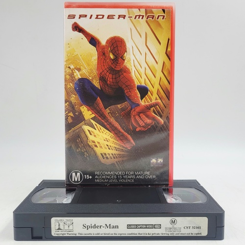 Spider-Man 2002 VHS Video Cassette Movie Columbia TriStar PAL CST 32161