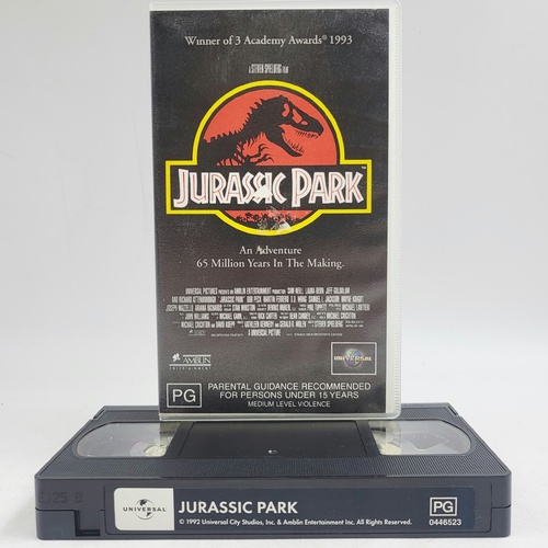 Jurassic Park VHS Video Tape 1997 Steven Spielberg Universal PG