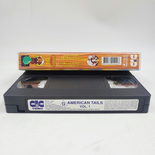 Fievel's American Tails Vol. 1 VHS 1992 CIC Video Animated Cartoon Classic