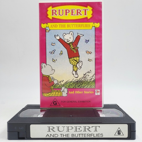 Rupert and the Butterflies & Other Stories VHS PAL 1995 Kids Animation