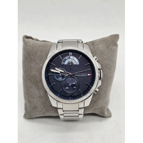 Tommy Hilfiger Decker Mens Watch Stainless Steel Blue Dial TH3201142198