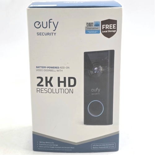 eufy T8210 2K HD Battery-Powered Video Doorbell Add-On Unit
