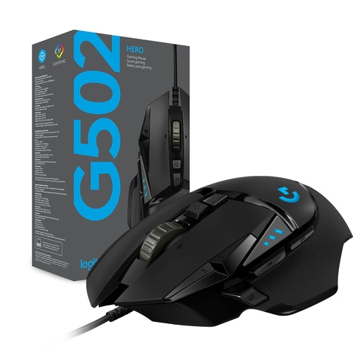 Logitech G502 HERO High Performance Wired Gaming Mouse Black