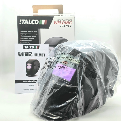 Italco ITABH Auto Darkening Welding Helmet Solar MIG TIG Stick