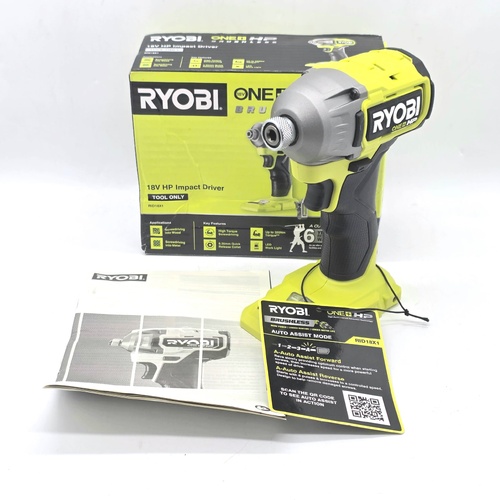 Ryobi 18V ONE+ HP Brushless Impact Driver RID18X1 320Nm Skin Only