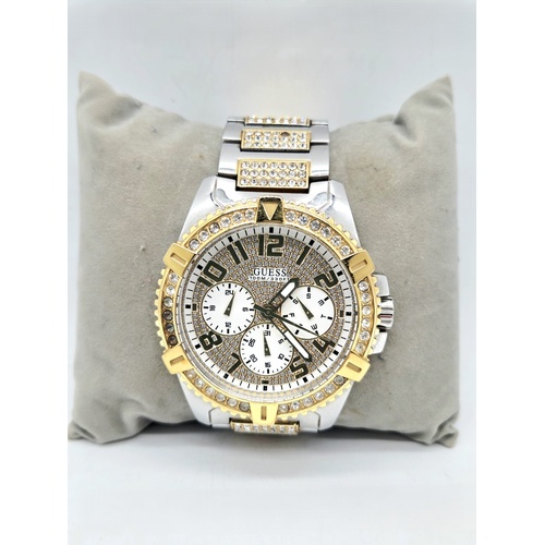 GUESS W0799G4 Frontier Mens Quartz Multifunction Crystal Watch 10 ATM