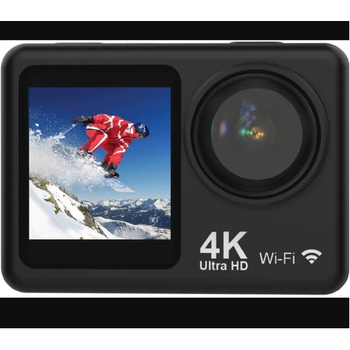 Navig8r Trek 4K UHD Dual Screen Action Camera Black 30m Waterproof