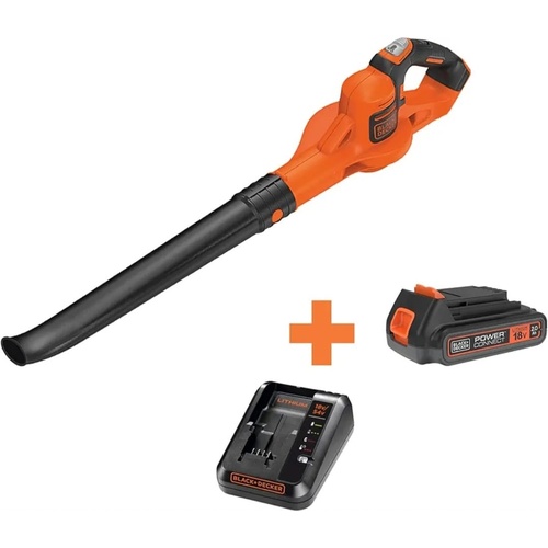 BLACK+DECKER 18V Lithium-ion Cordless Powercommand Boost Leaf Blower GWC1820PC