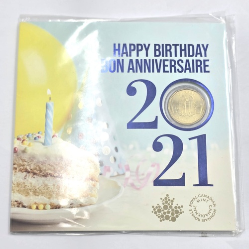 2021 Royal Canadian Mint Happy Birthday 5-Coin Gift Card Set