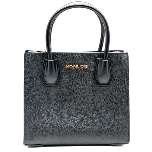 Michael Kors Mercer Black Leather Handbag Crossbody Bag Extra Strap