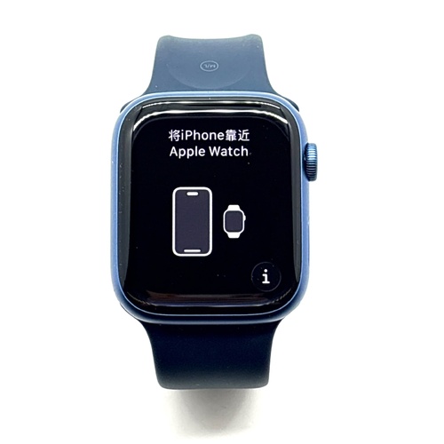 Apple Watch Series 7 45mm Blue Aluminum Case with Abyss Blue Sport Band WiFi