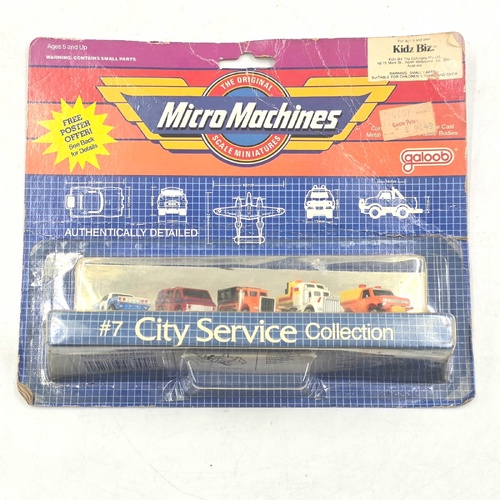 1988 Galoob Micro Machines #7 City Service Collection 5 Vehicles