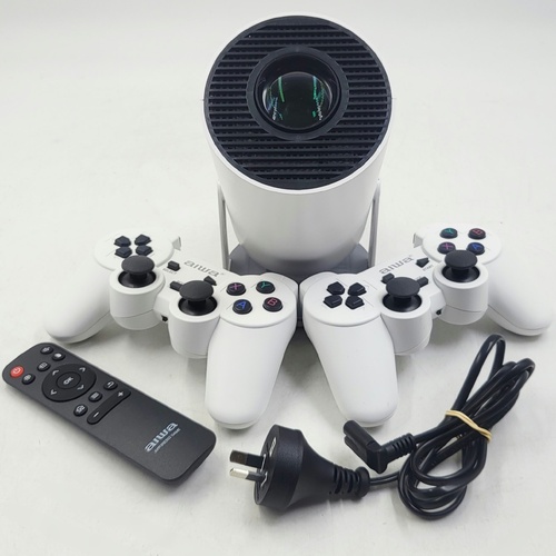 AIWA AWFIRE502 Game Smart LED Projector 720p 2 Controllers Remote