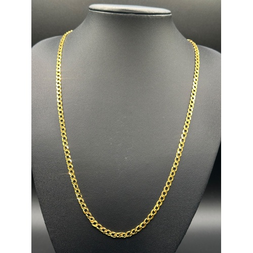  Unisex 22ct Yellow Gold Curb Link Necklace