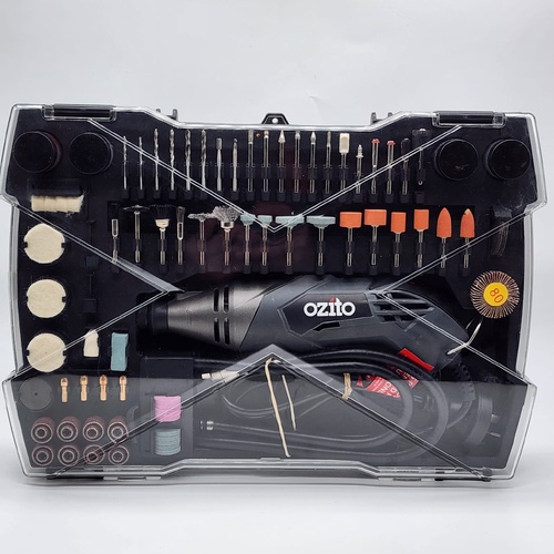 Ozito RTR-4100 190pc Rotary Multi Tool Kit 170W Variable Speed Flex Shaft