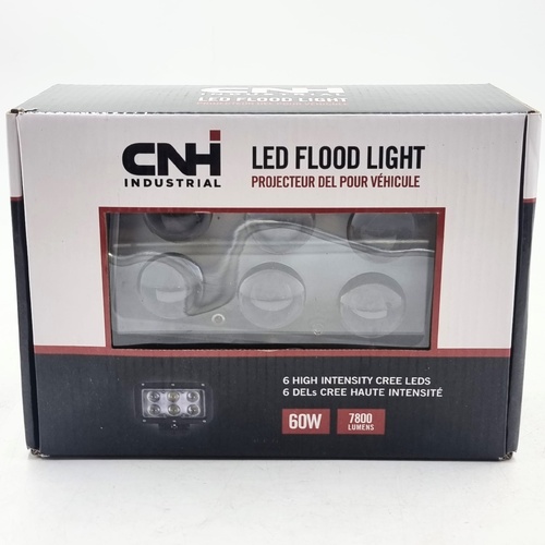 CNH Industrial LED6001 60W LED Flood Work Light 7800 Lumens 10-30V IP67 New