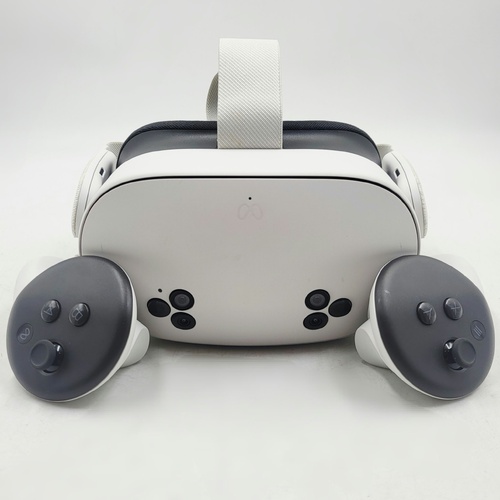 Meta Quest 3S 128GB Standalone VR Mixed Reality Headset White with 2 Controllers