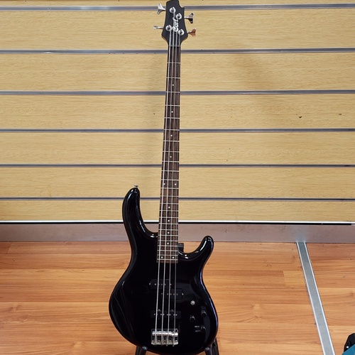 Cort Action Bass Plus 4 String Electric Bass Guitar Black PJ Active