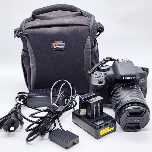 Canon EOS 750D DSLR Camera 24.2MP 18-55mm IS STM Lens Kit with Bag