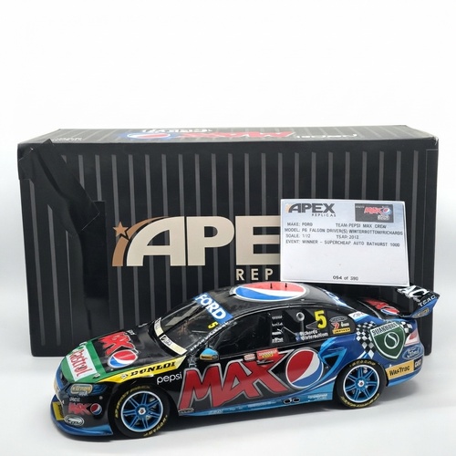 Apex Replicas 1:12 Ford FG Falcon 2013 Bathurst 1000 Winner Signed