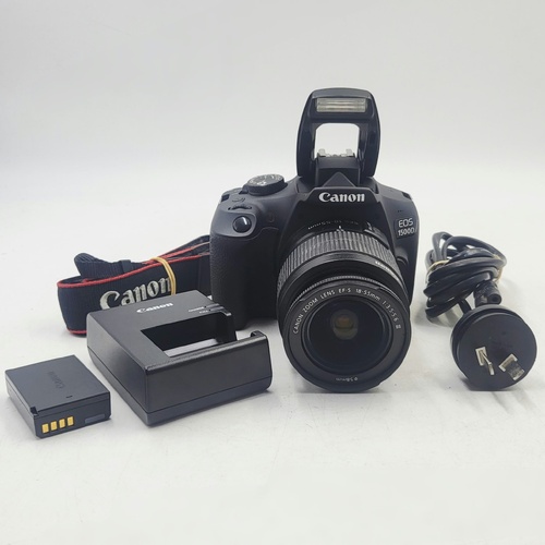 Canon EOS 1500D 24.1MP DSLR Camera Kit EF-S 18-55mm III Lens Battery Charger