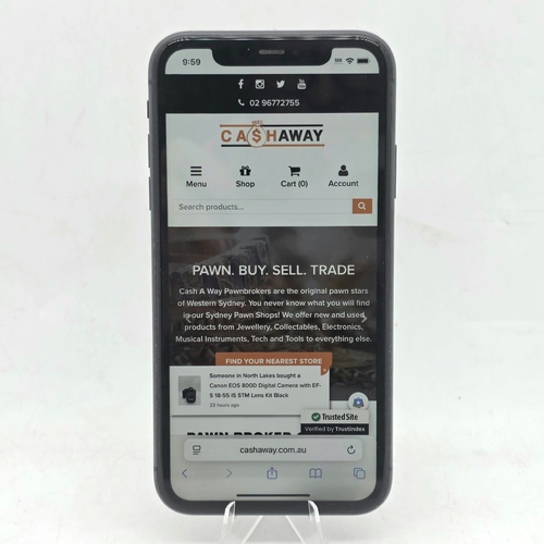 Apple iPhone 11 128GB MWM02X/A Black Unlocked Smartphone 6.1 Inch Display