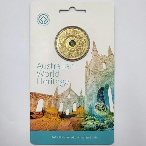2023 $5 Australian World Heritage Coloured Uncirculated Coin Royal Australian Mint