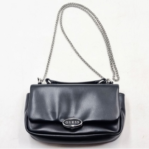 GUESS Sunset Blvd VY993419 Black Top Handle Chain Crossbody Bag
